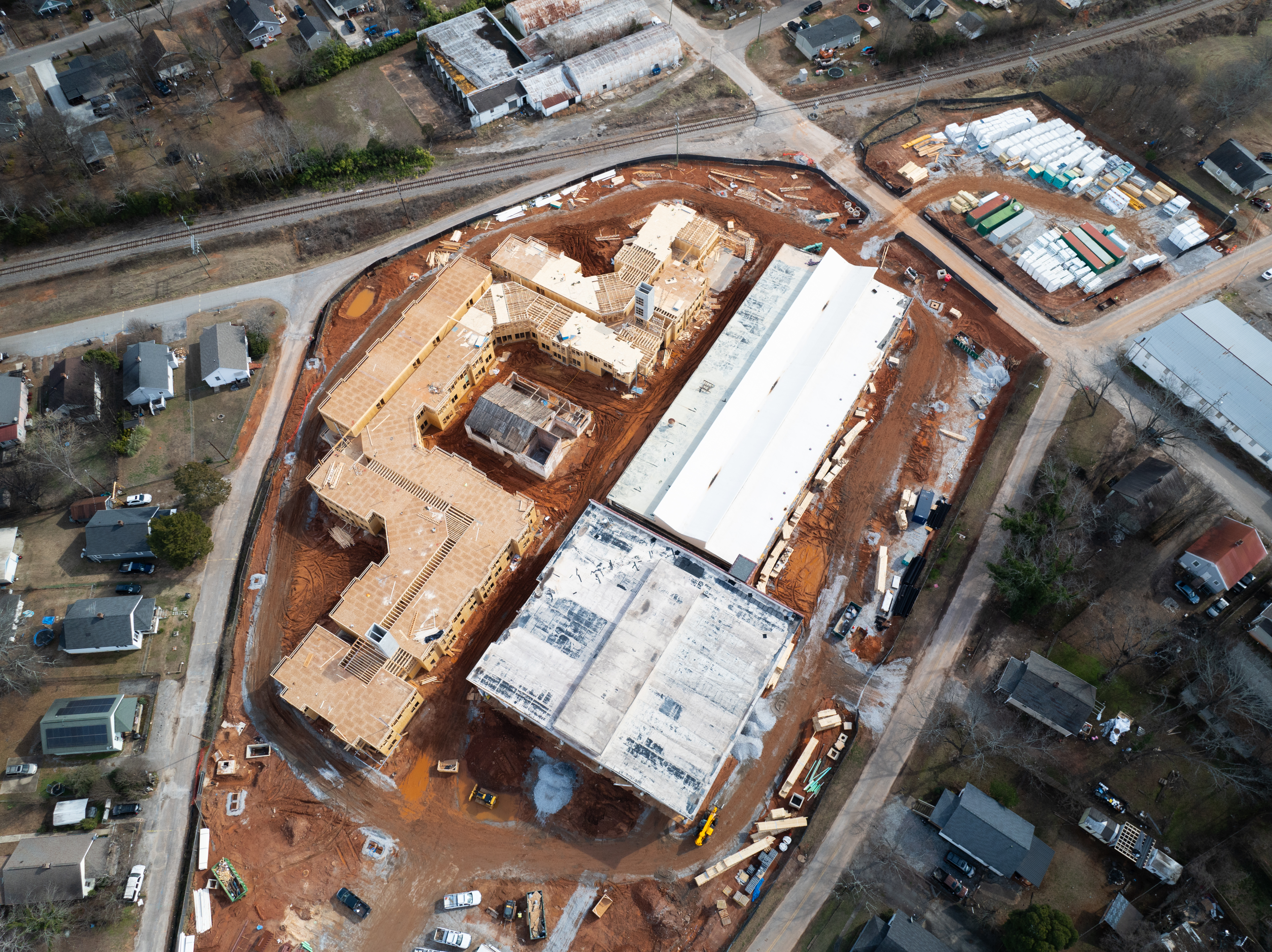 Gordon Street Lofts aerial view